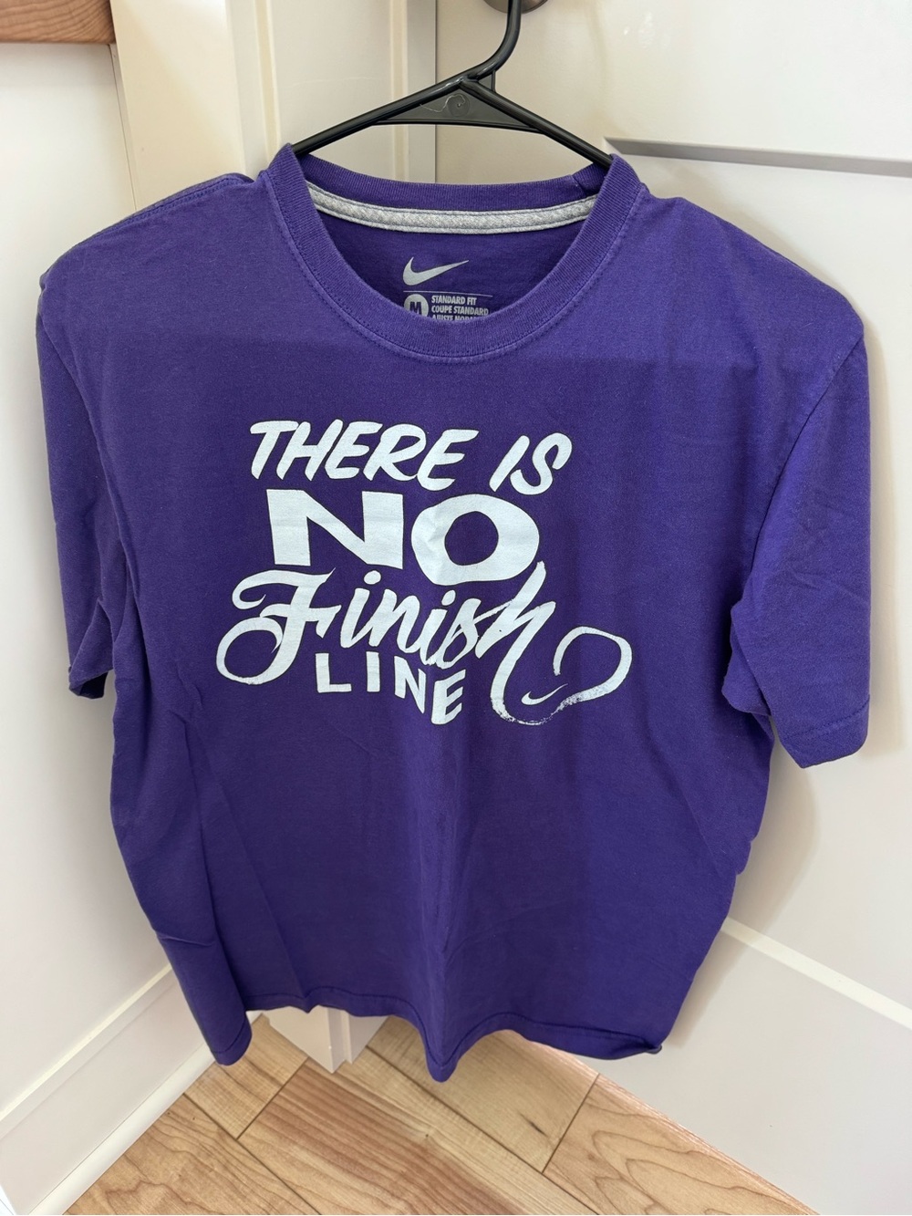Nike Purple 'There Is No Finish Line' Graphic Tee